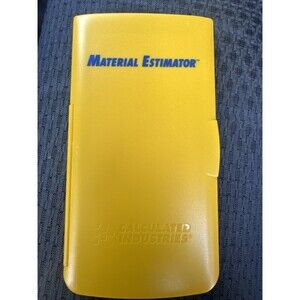 Calculated Industries Building Material Estimator Yellow Dual Solar Powered New
